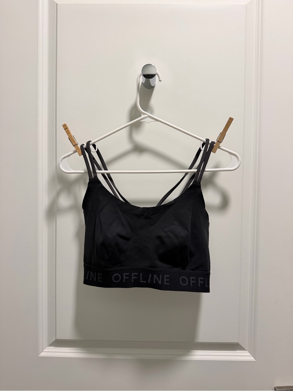 Offline Black Strappy Bralette